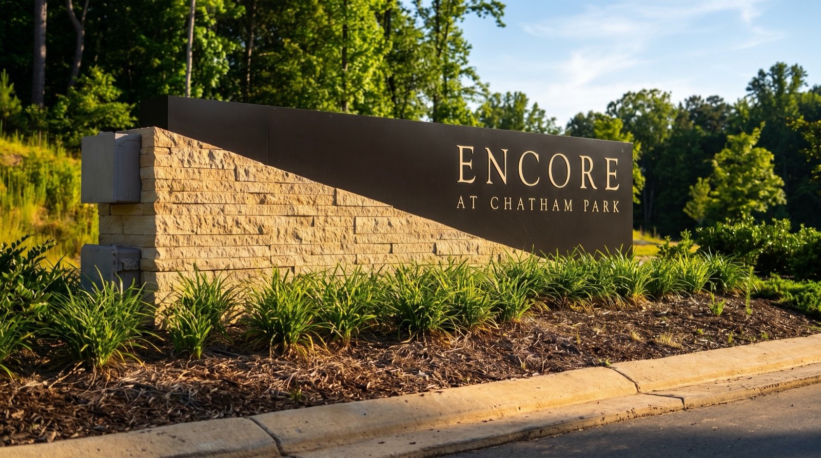 Community setting at Encore at Chatham Park in Pittsboro