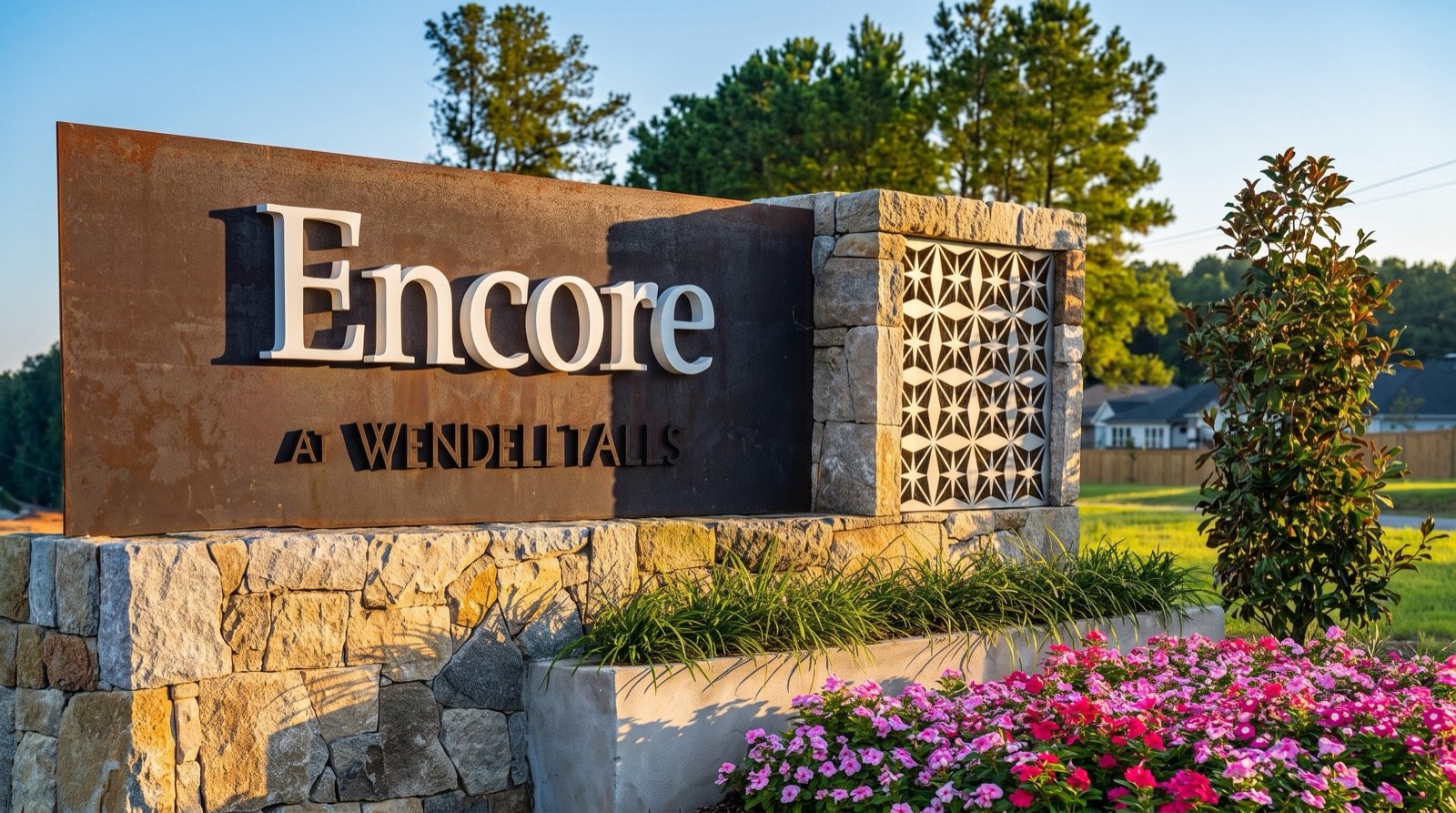 Community setting at Encore at Wendell Falls