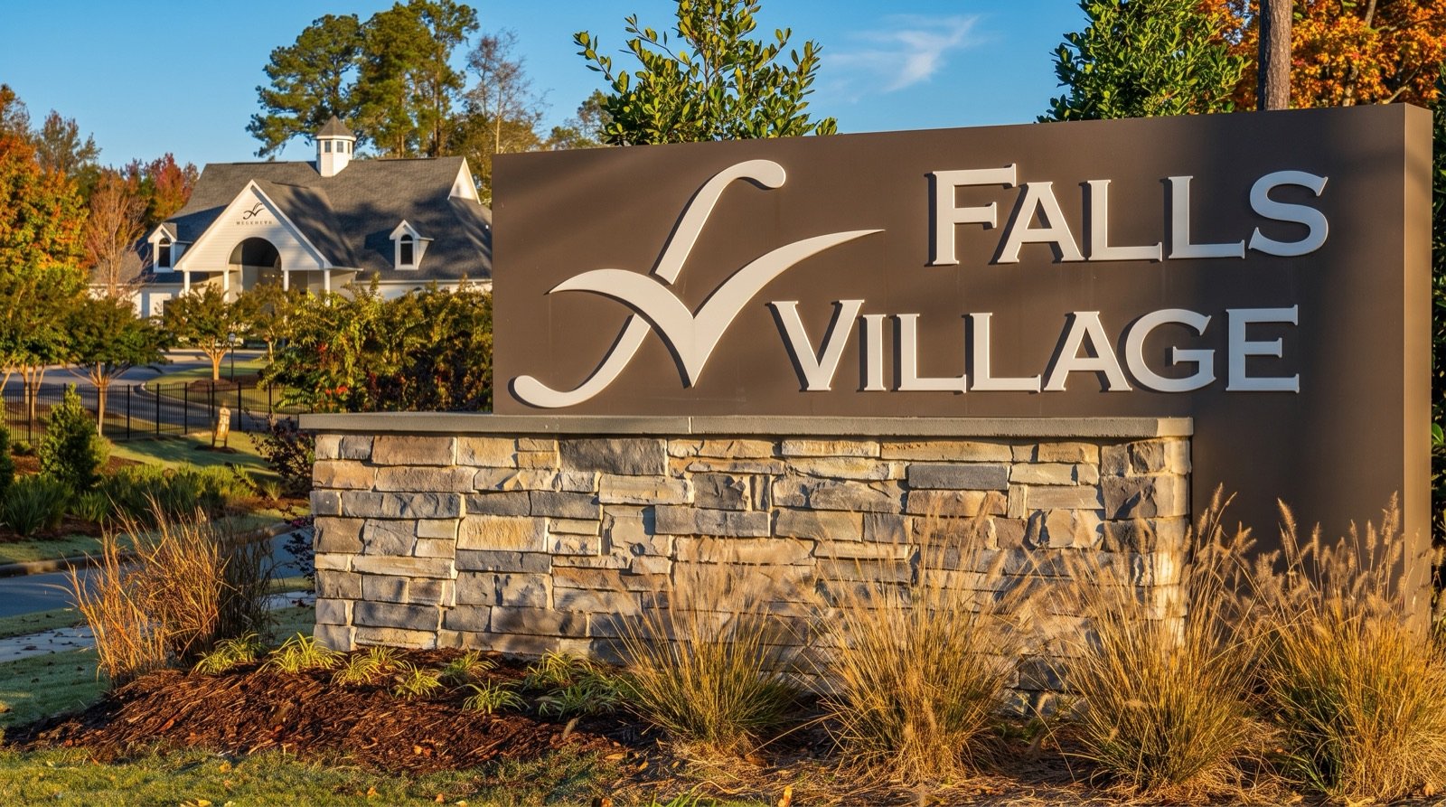 Community setting at Falls Village in Durham