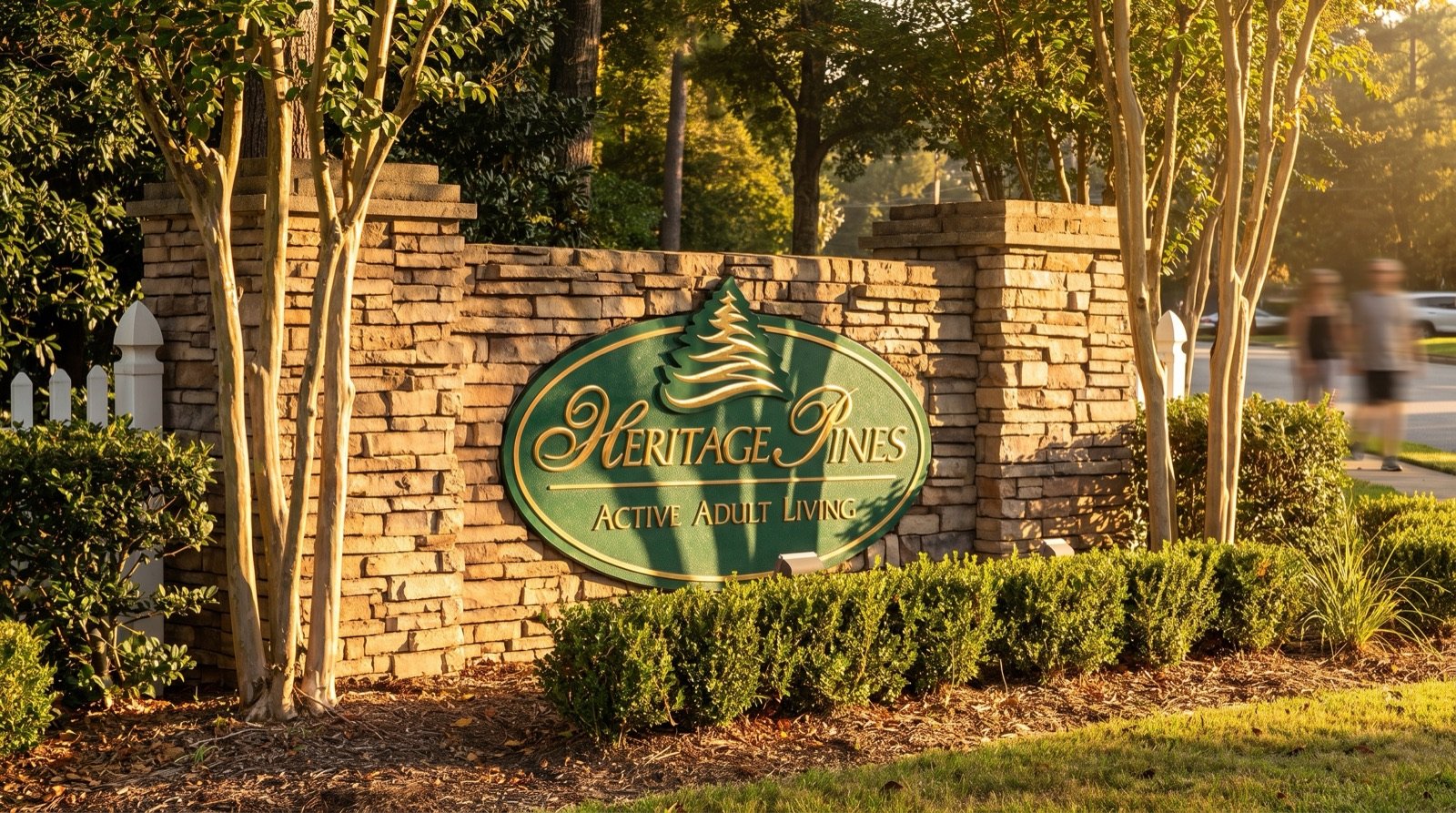 Community setting at Heritage Pines in Cary