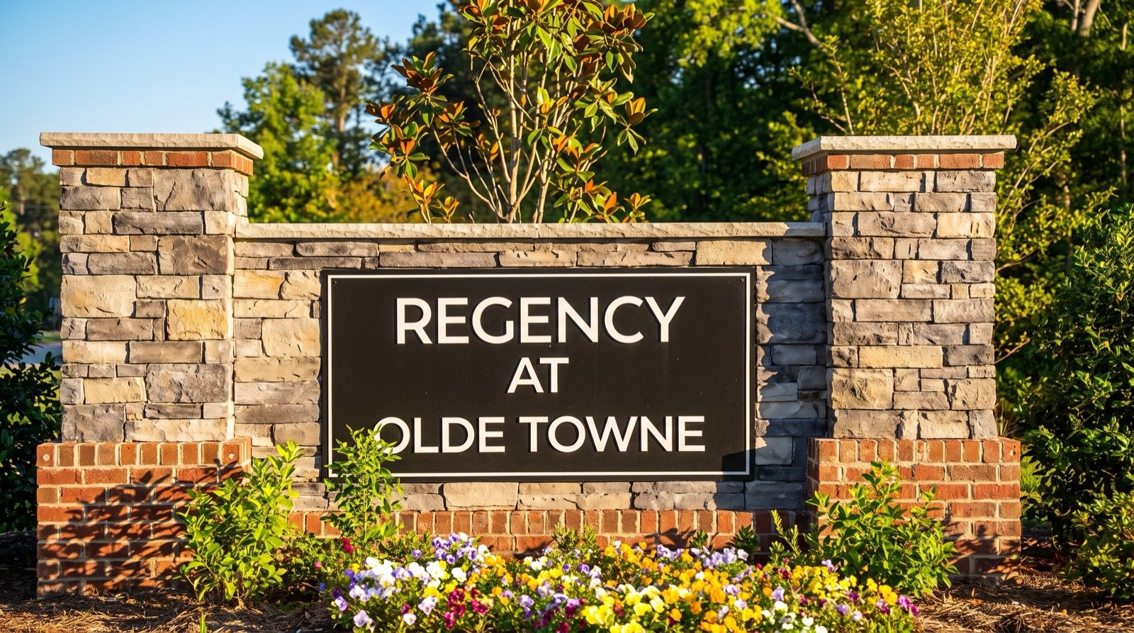 Community setting at Regency at Olde Towne in Raleigh