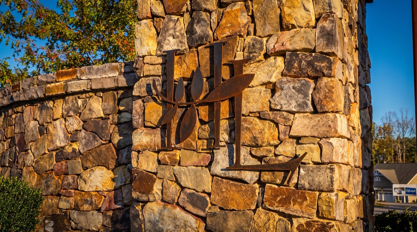 Community setting at The Enclave at Hidden Lake in Youngsville