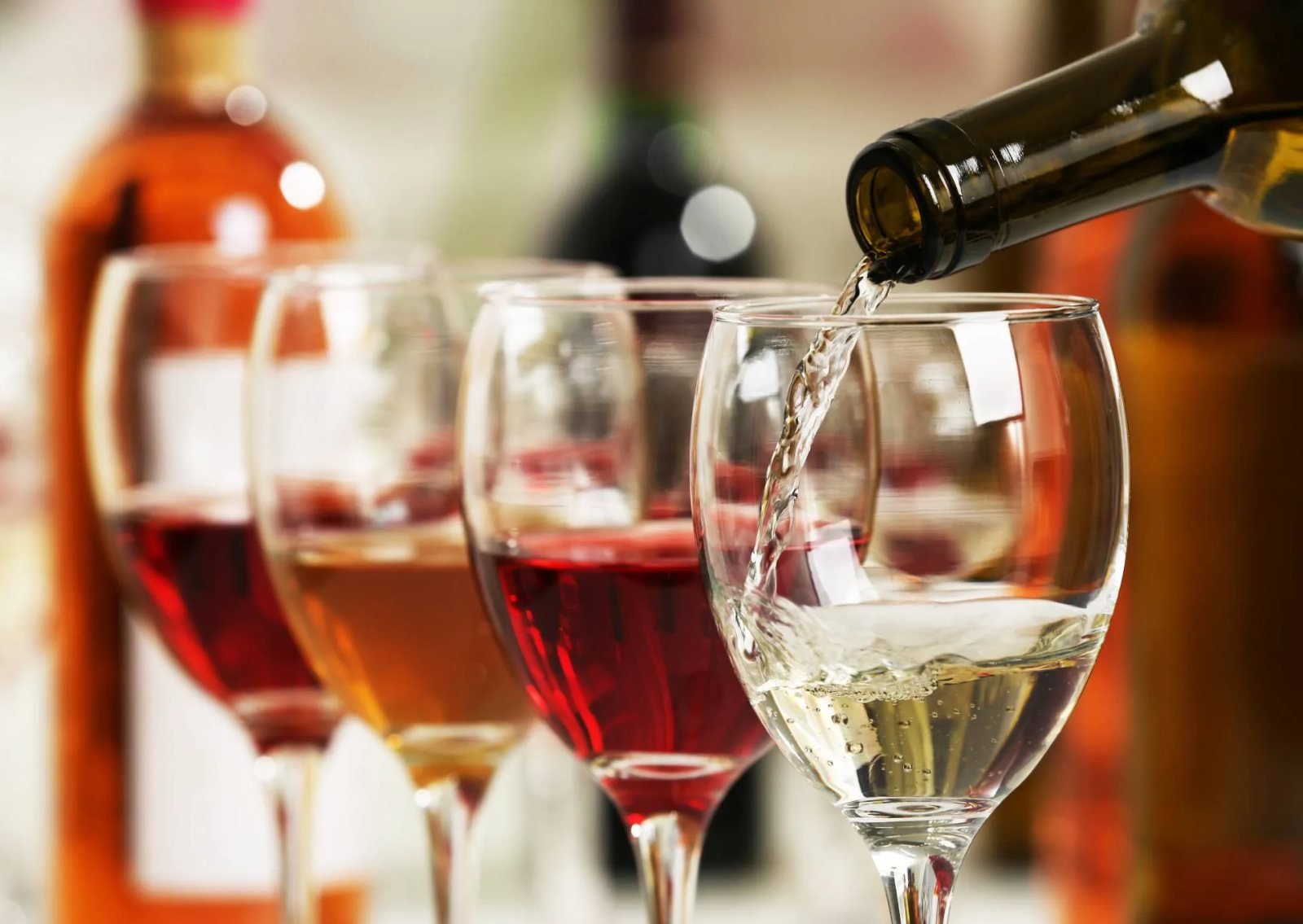 Wine being poured at Academy Street Bistro in Cary