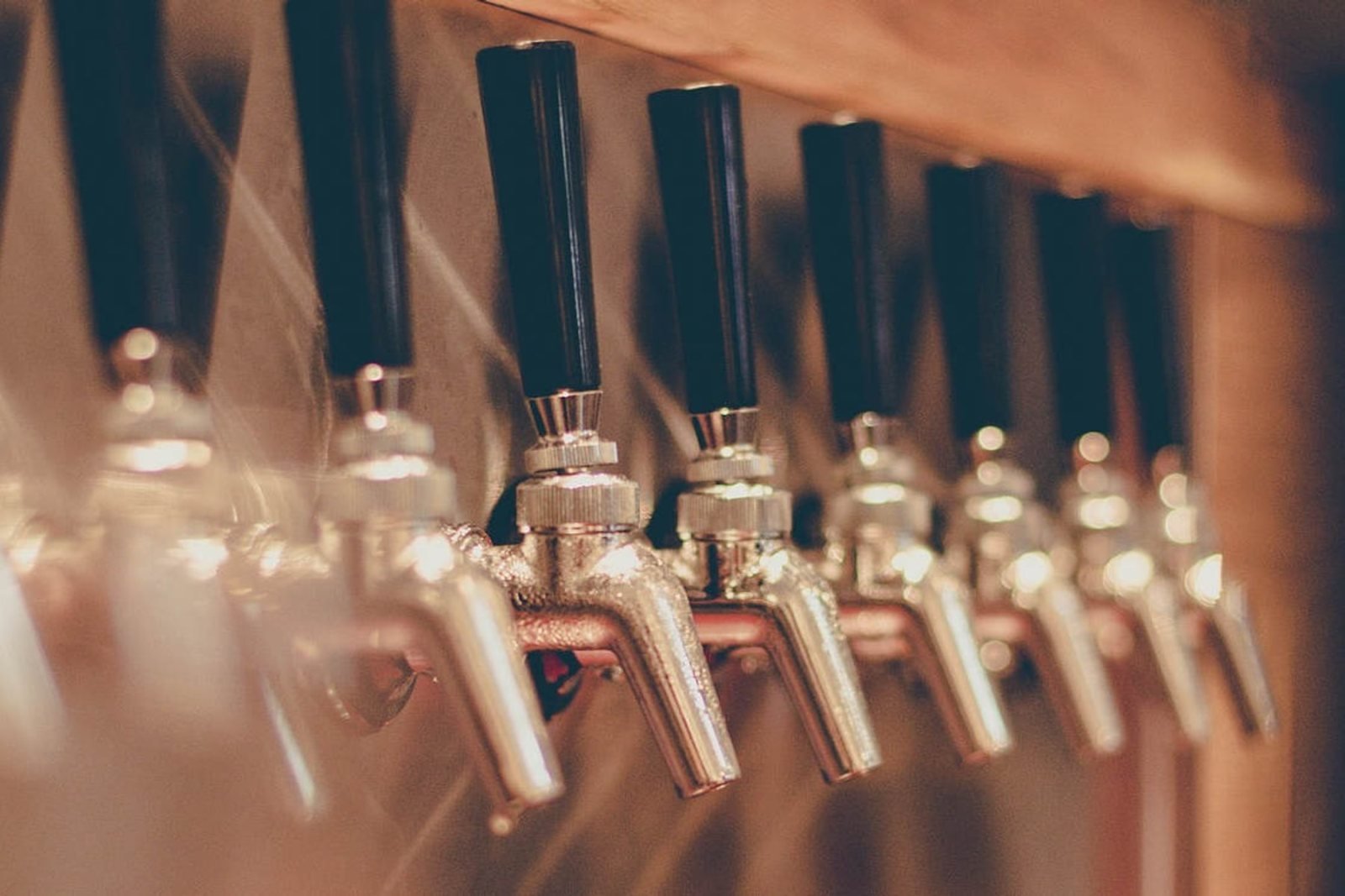 Beer taps at Aviator SmokeHouse in Fuquay-Varina