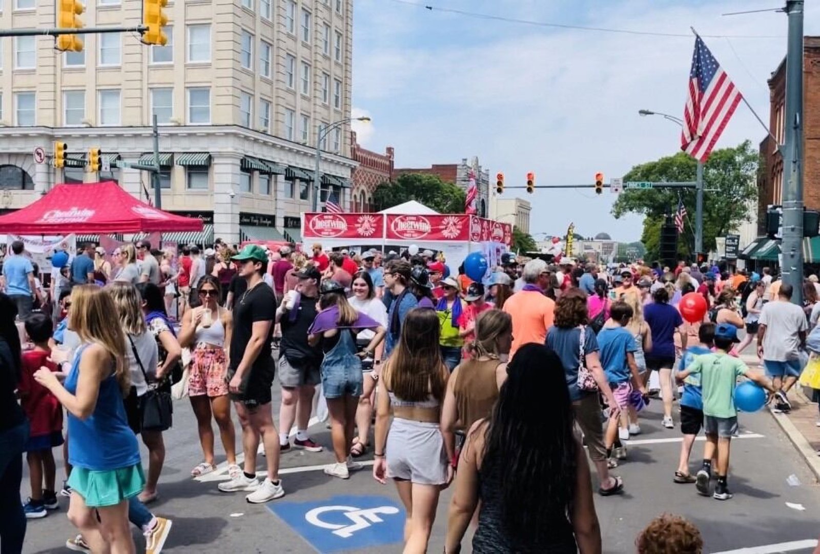 Crowd at the Cheerwine Festival in downtown Salisbury