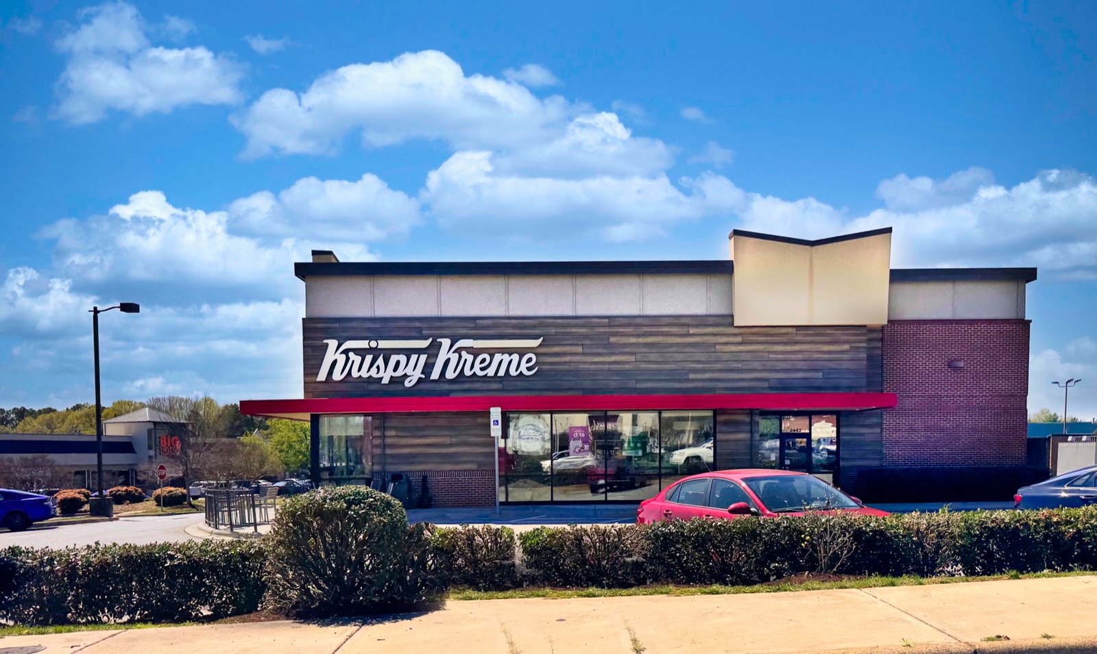 Modern Krispy Kreme shop in the Winston-Salem area