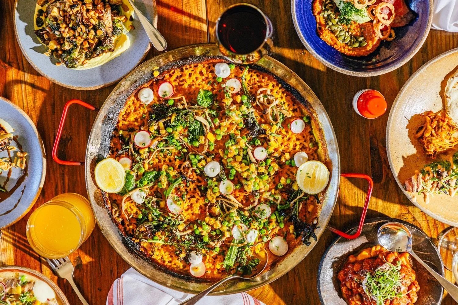 A colorful spread of tapas at Mateo in Durham
