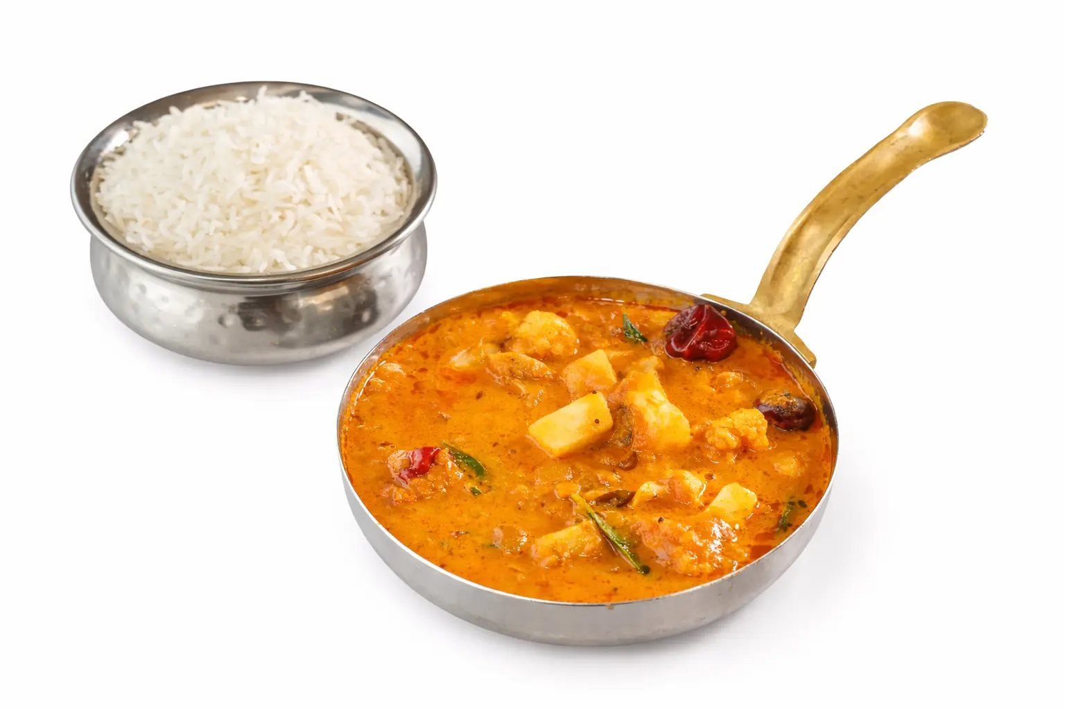 South Indian curry and rice from Naga’s South Indian Cuisine