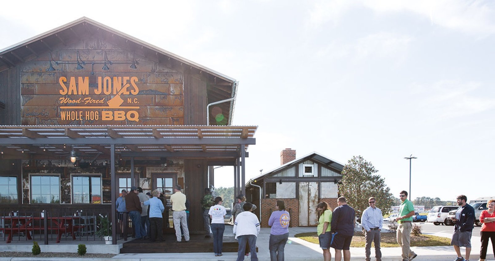 Whole-hog barbecue at a North Carolina barbecue restaurant