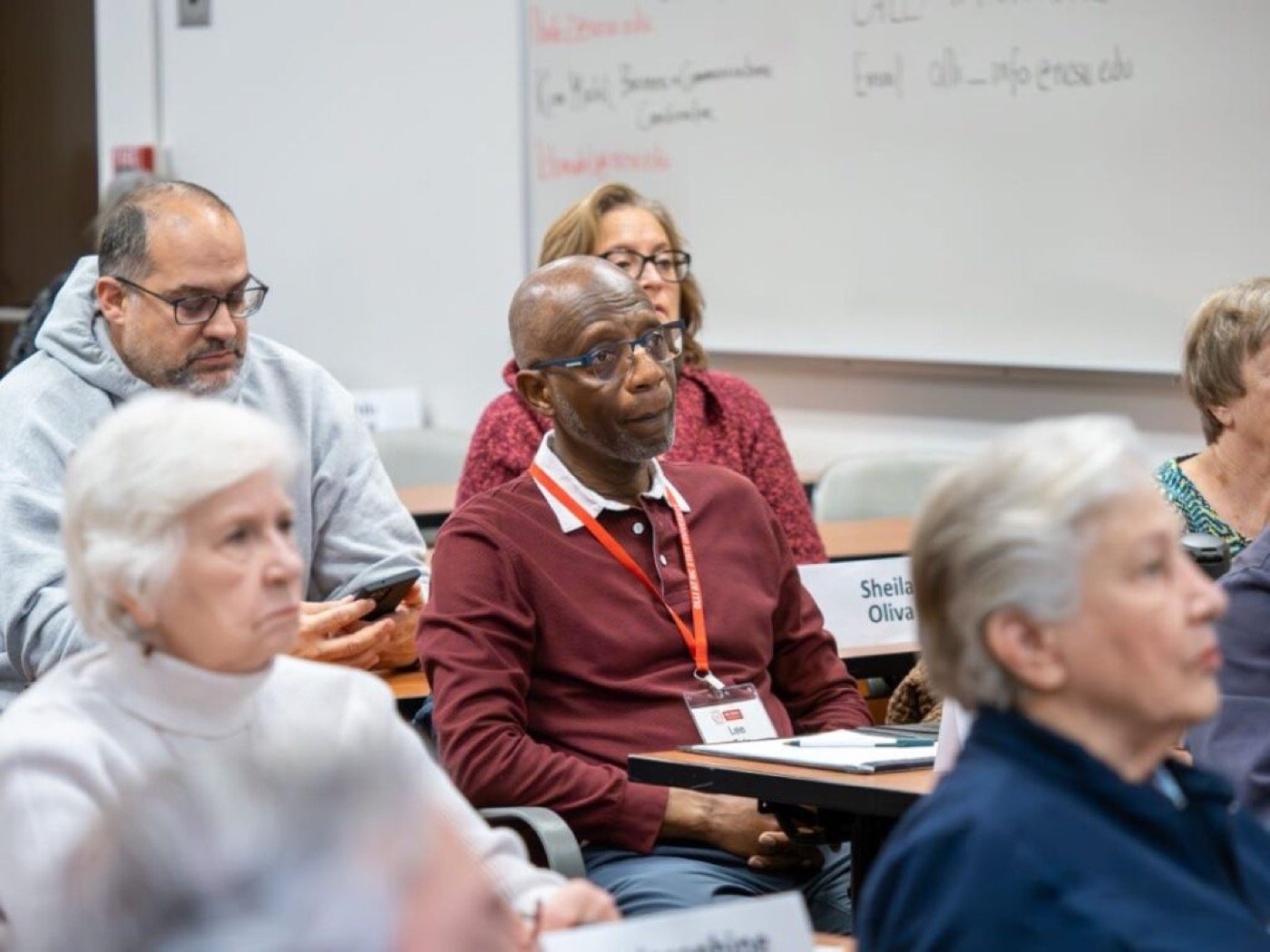 OLLI at NC State members seated in a classroom