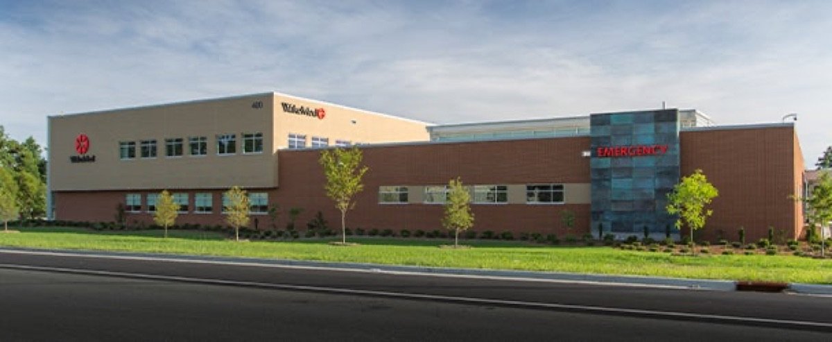 WakeMed Garner Healthplex exterior and emergency entrance