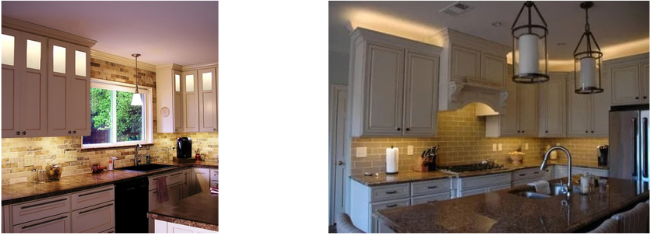 Kitchens with undercabinet lighting